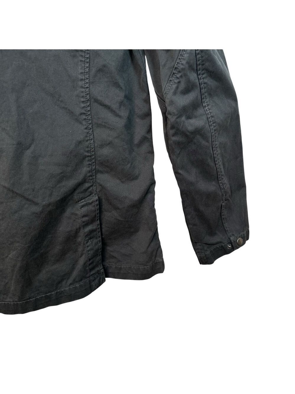 Pretty Green Utility Jacket Black Dark Grey Size L Casual Workwear - Picture 10 of 15